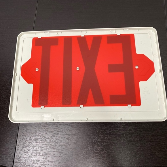 NEW Red LED Exit Sign 12x7.5” Emergency Light Cover Only - Picture 5 of 5